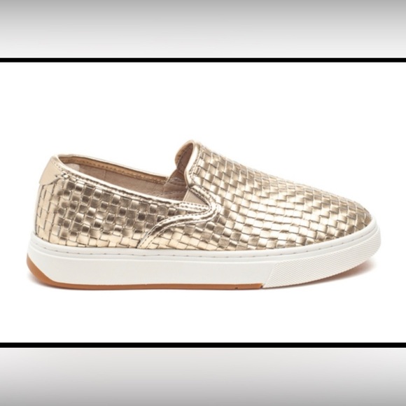 JSlides by NYC Shoes - Ladies JSlides in light gold metallic Justine. 8